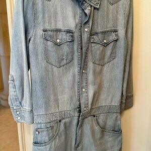 Dear John Light Blue Denim romper